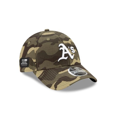 Oakland Athletics Gorra | New Era MLB Armed Forces Weekend Stretch Snap 9forty Adjustable Cap Mexico - Verdes